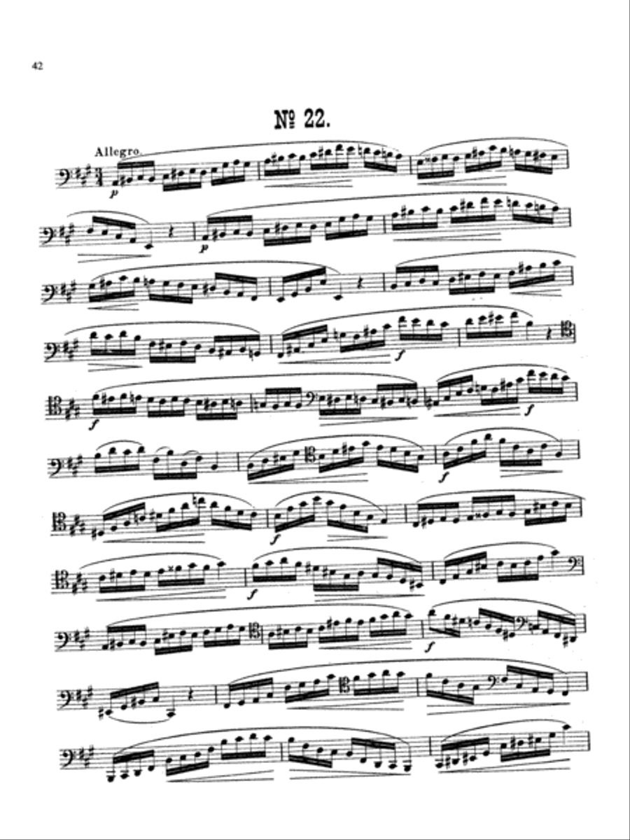 Milde: Fifty Concert Studies, Op. 26 Bassoon Solo scores gallery preview page 1