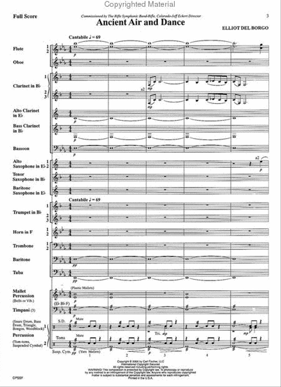 Ancient Air And Dance Concert Band scores gallery preview page 2