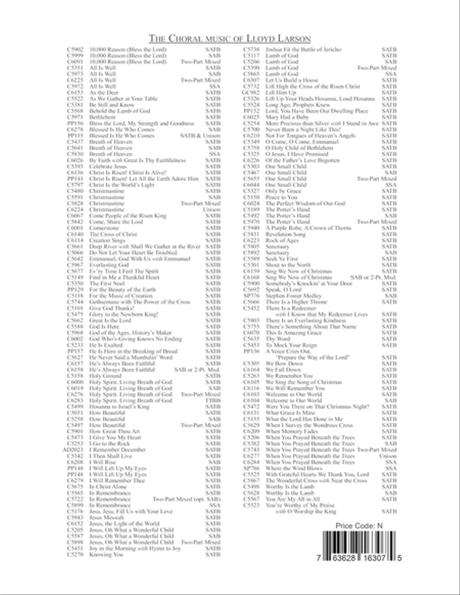 Let Us Build A House (All Are Welcome) Choir scores gallery preview page 16