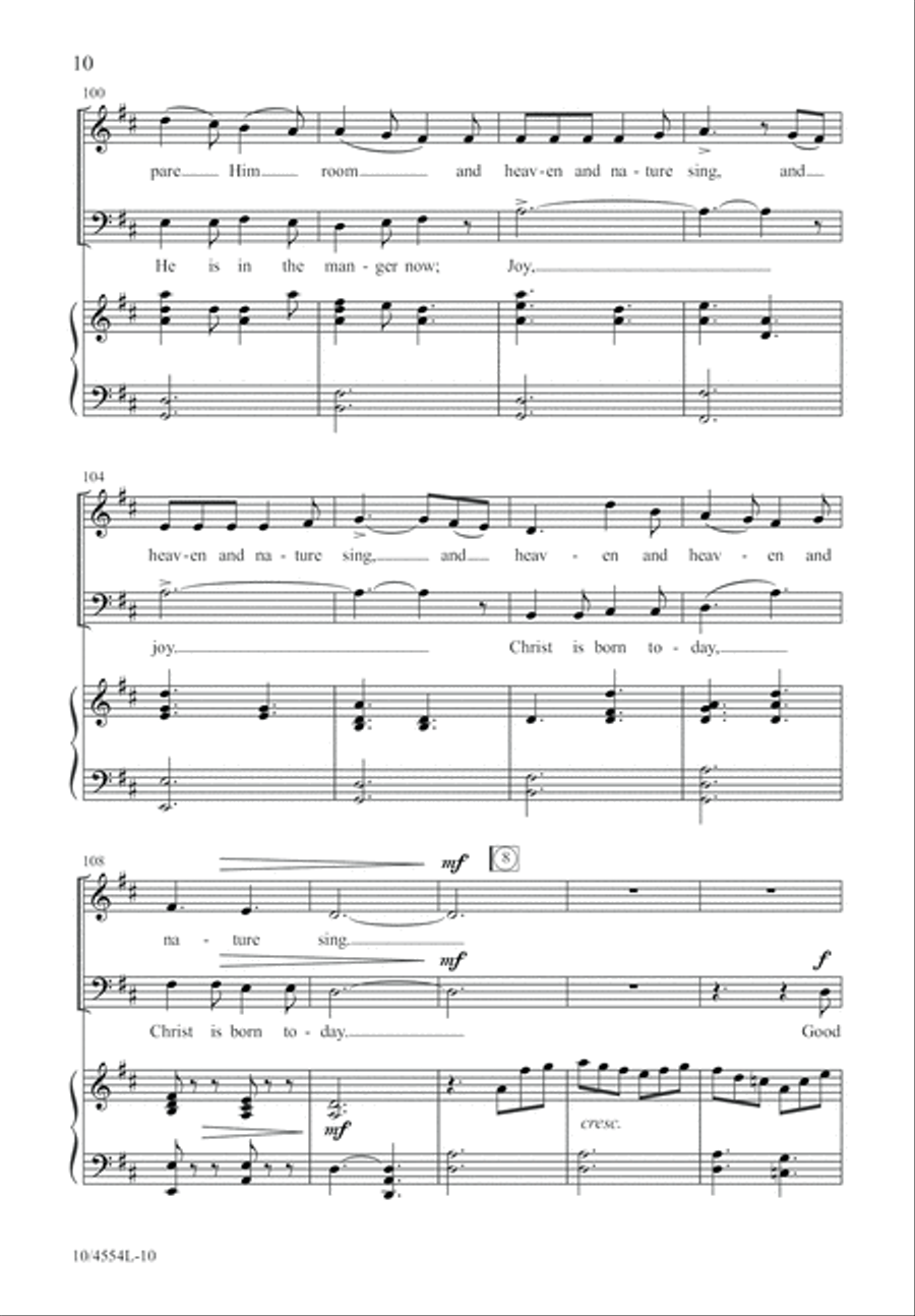 Rejoice with Joy to the World 4-Part scores gallery preview page 11
