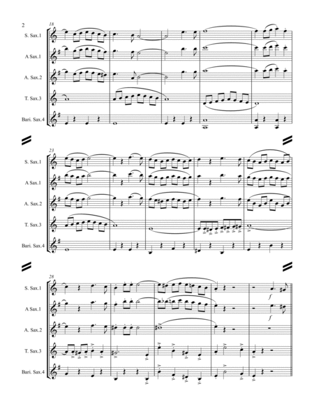 March – “Bravura” (for Saxophone Quartet SATB or AATB) image number null