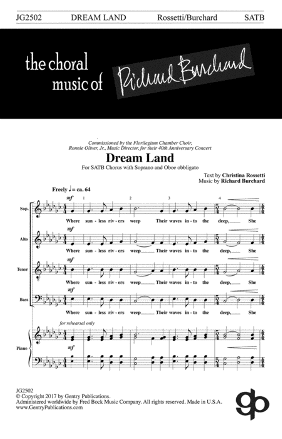 Dream Land 4-Part scores gallery preview page 1