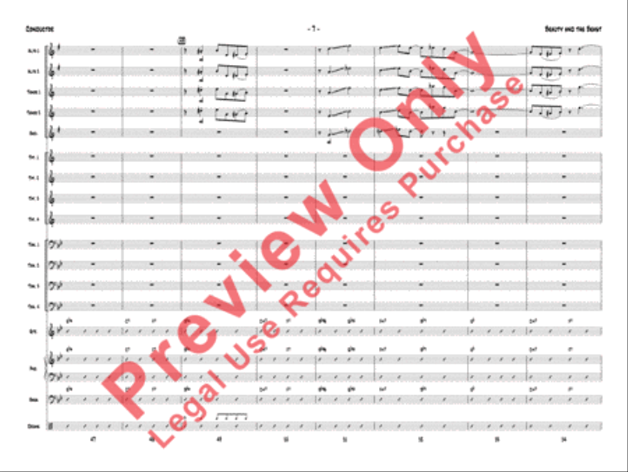 Beauty and the Beast Jazz Ensemble scores gallery preview page 10