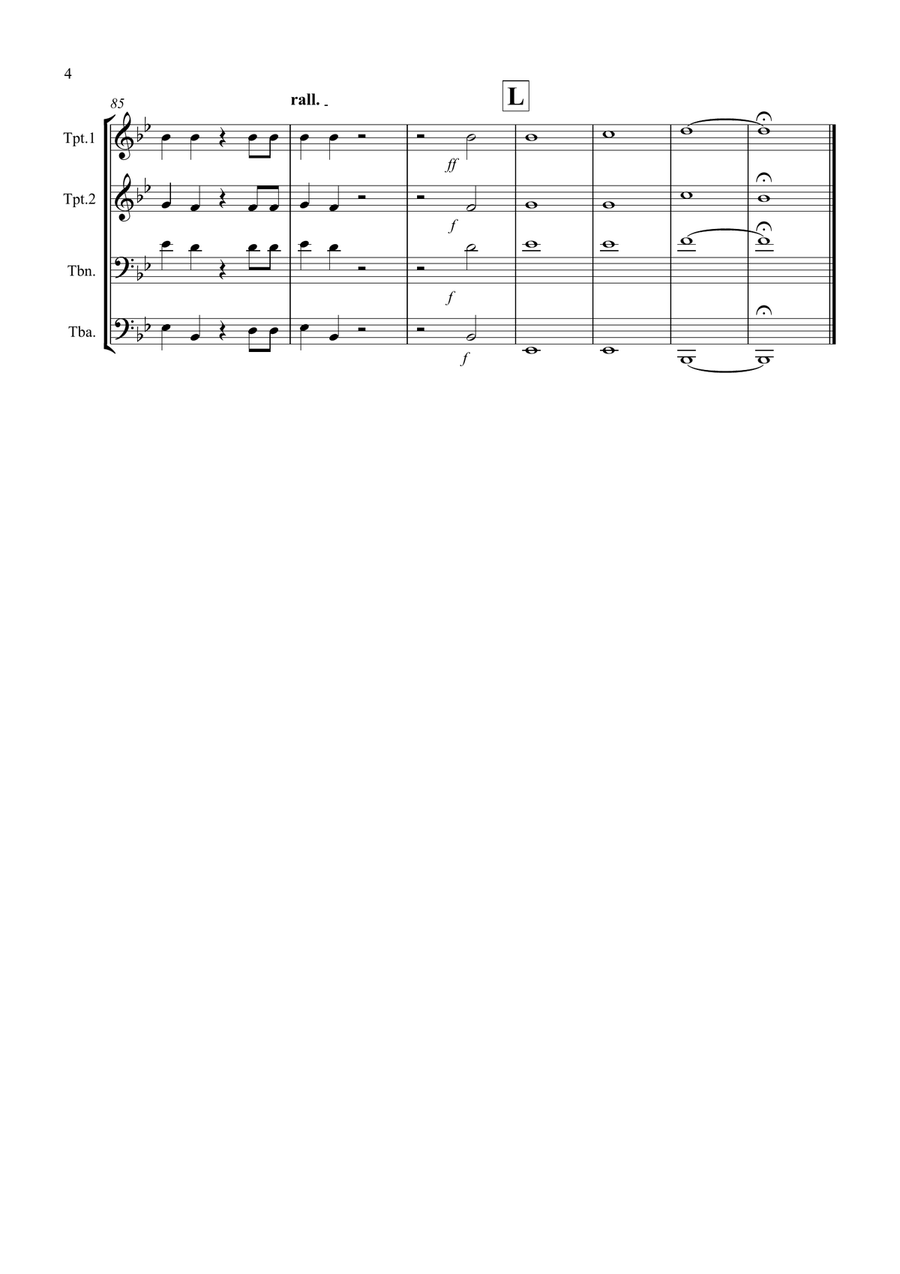 Hallelujah Chorus for Brass Quartet Hallelujah Chorus for Brass Quartet Brass Quartet scores gallery preview page 4