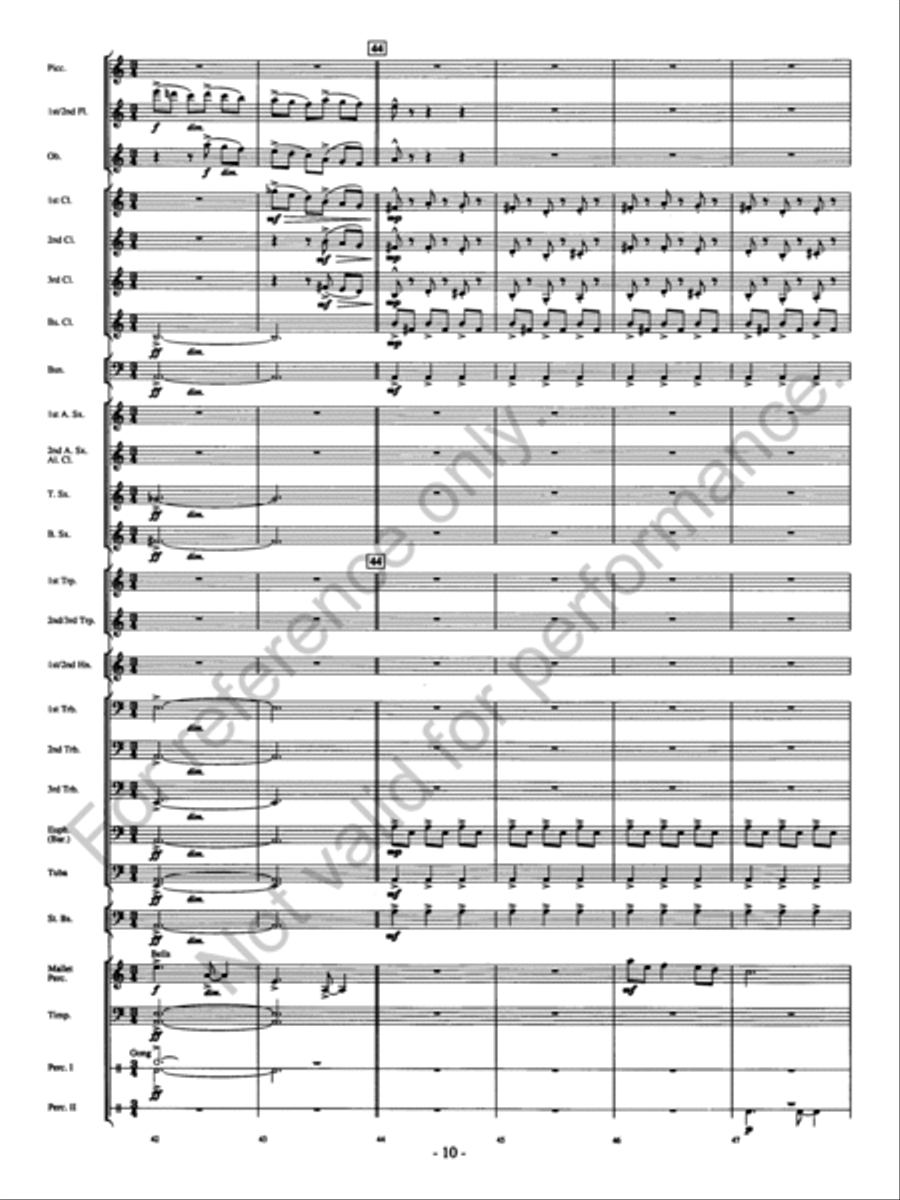 Agua's Whelm Agua's Whelm Concert Band scores gallery preview page 11