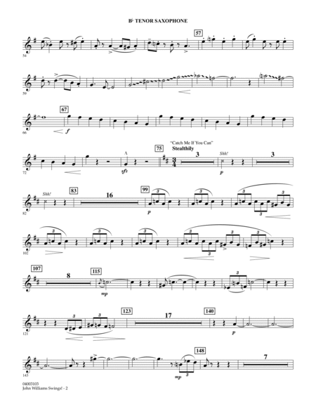 John Williams Swings! - Bb Tenor Saxophone