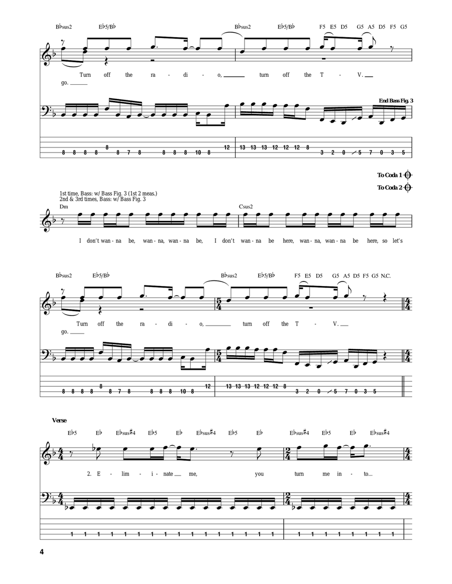 TV Radio Electric Guitar scores gallery preview page 4