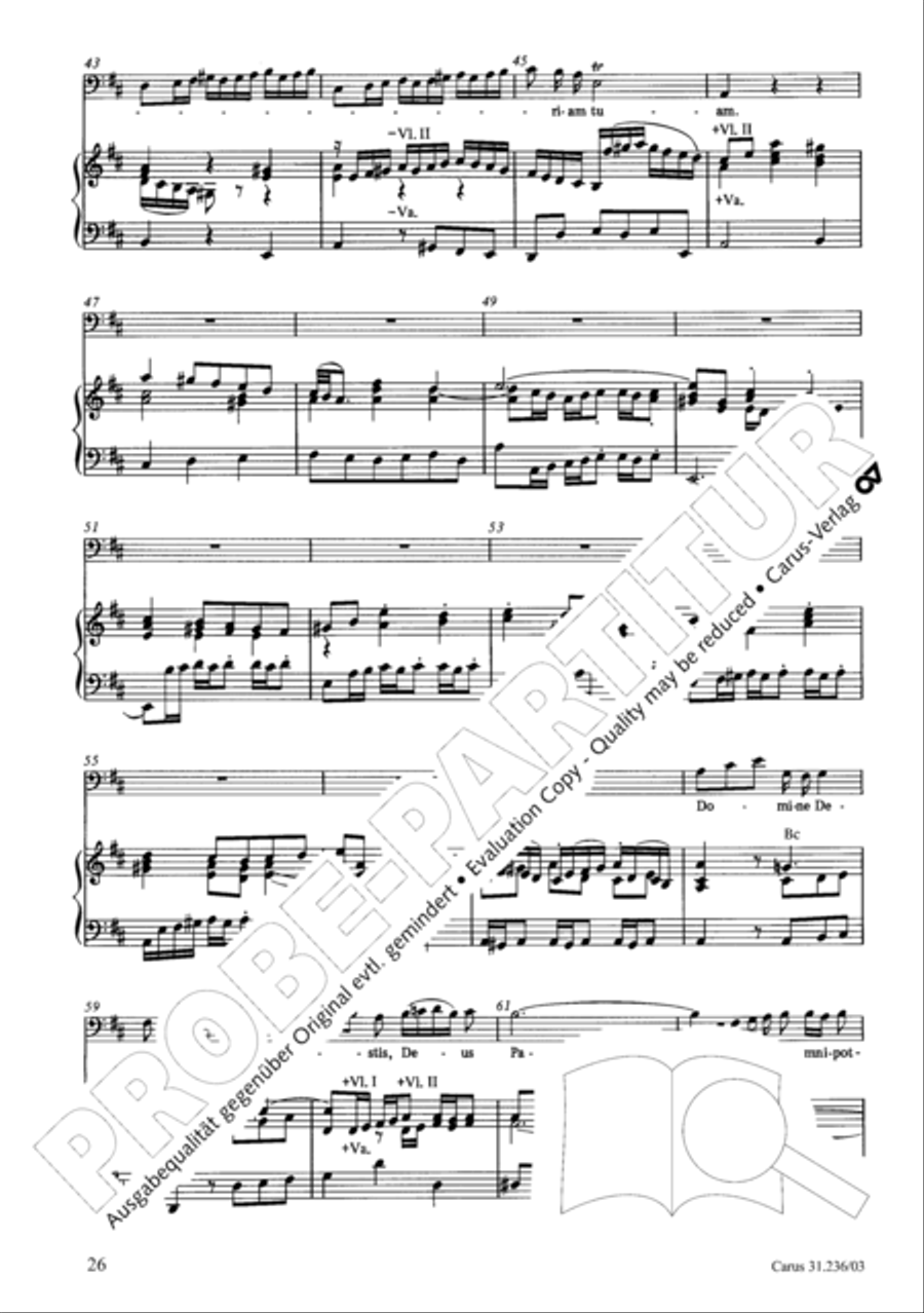 Mass in G Major 4-Part scores gallery preview page 27