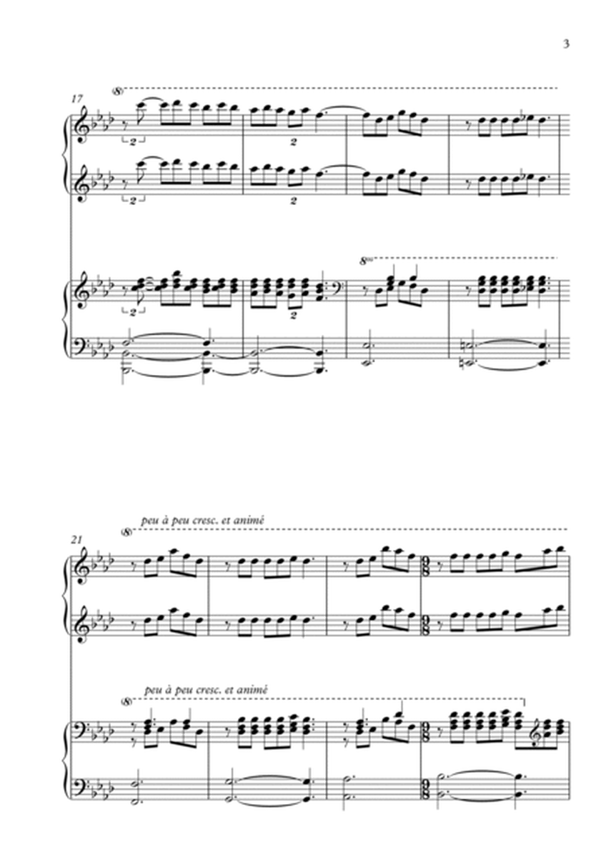 Clair de Lune - 4 hands (Ab maj) image number null