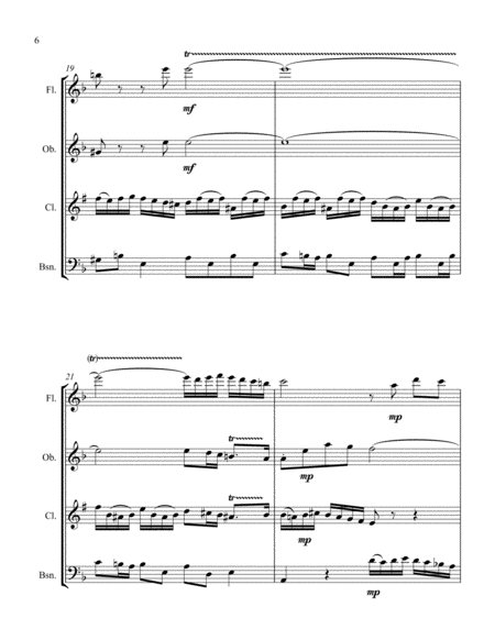 'Little' Fugue in G Minor - for Woodwind Quartet image number null