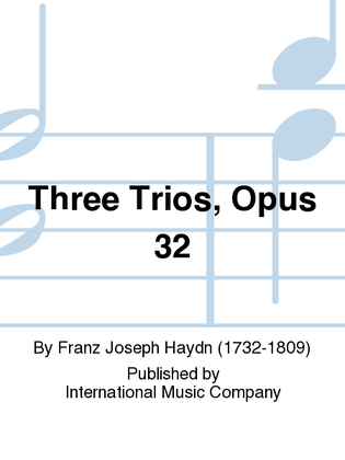 Book cover for Three Trios, Opus 32