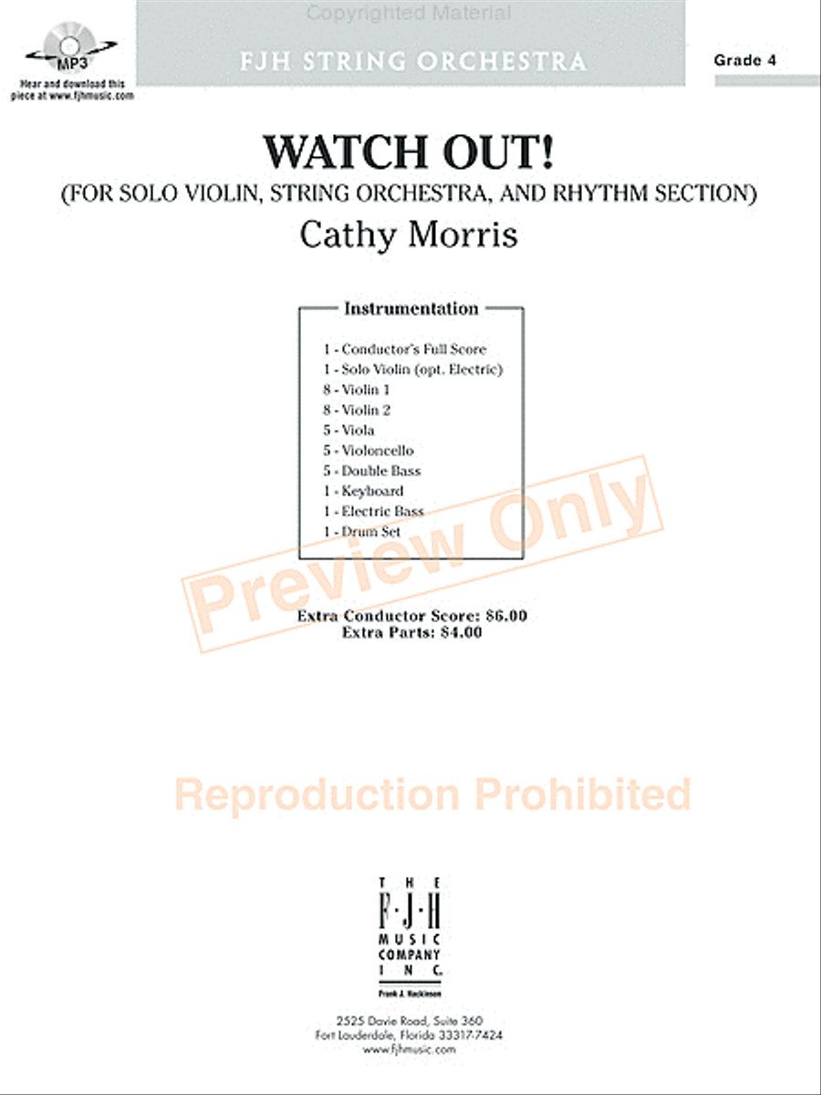 Watch Out! String Orchestra scores gallery preview page 2