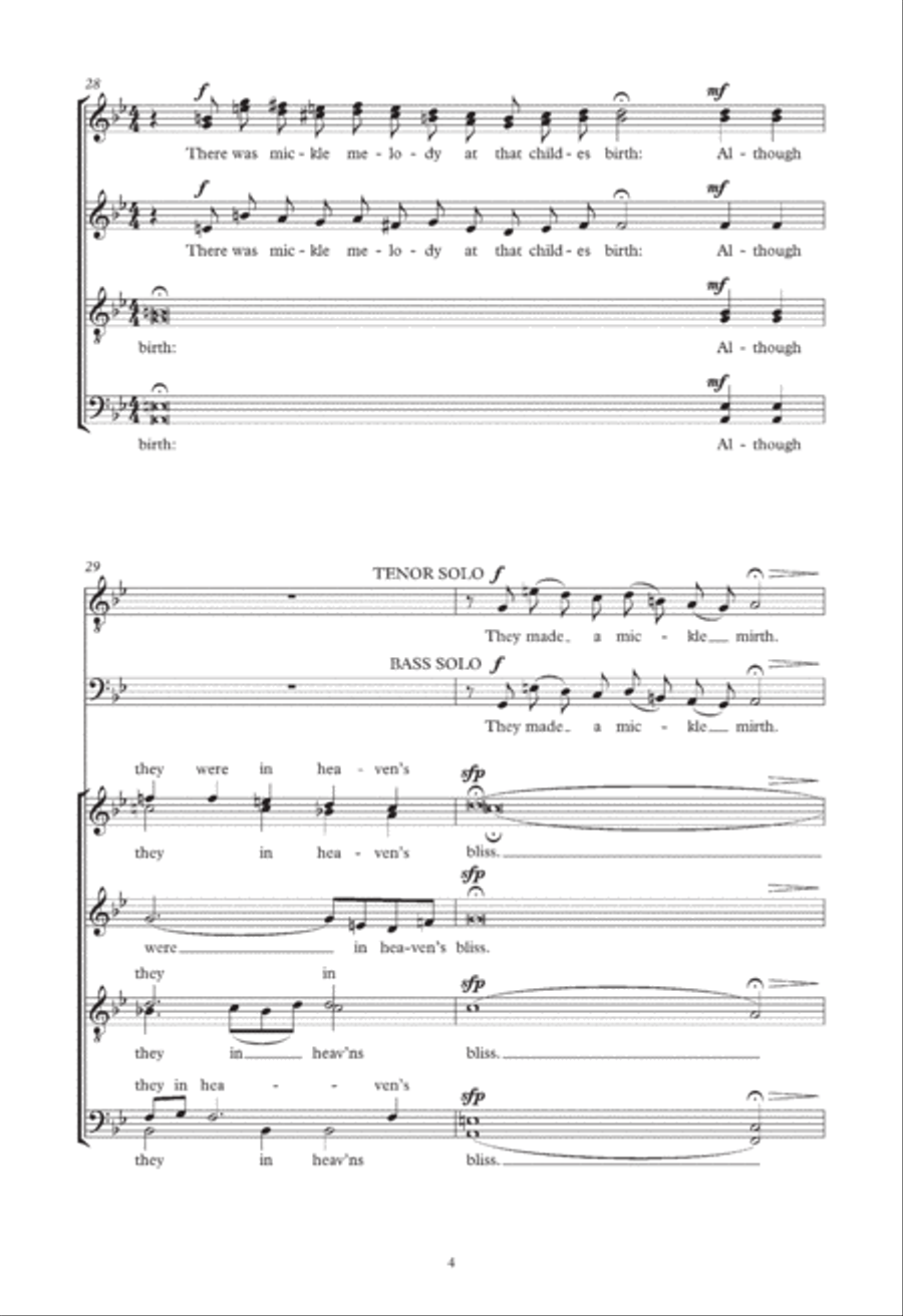 Lullay, My Liking 4-Part scores gallery preview page 4