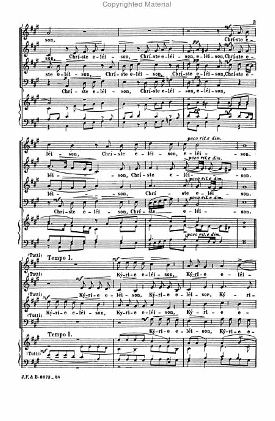 Missa Secunda Missa Secunda 4-Part scores gallery preview page 4