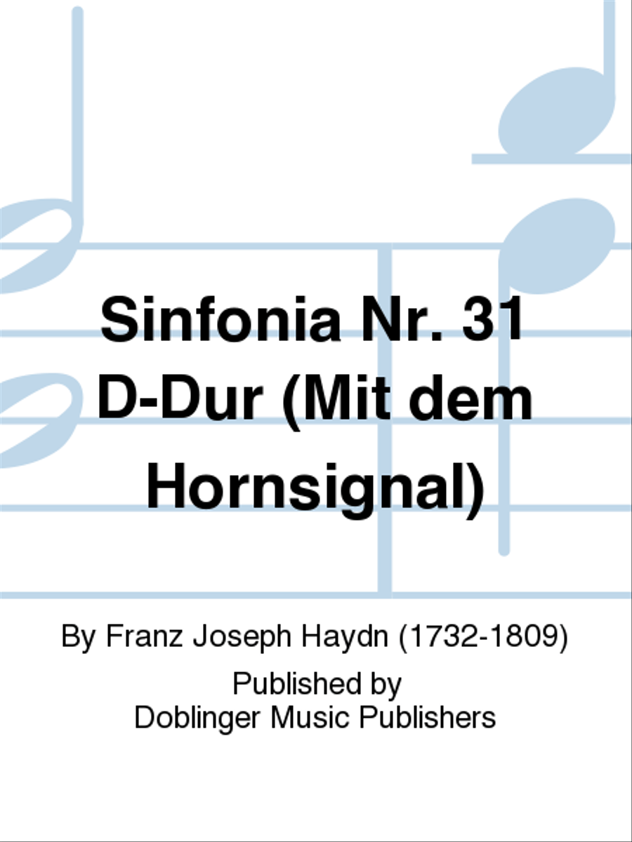 Sinfonia Nr. 31 D-Dur (Mit dem Hornsignal) School and Community scores gallery preview page 1