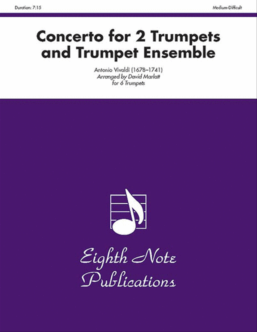 Concerto for 2 Trumpets and Trumpet Ensemble Trumpet Duet scores gallery preview page 1