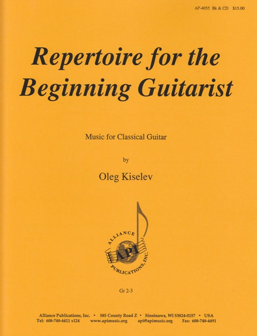 Repertoire for the Beginning Guitarist image number null