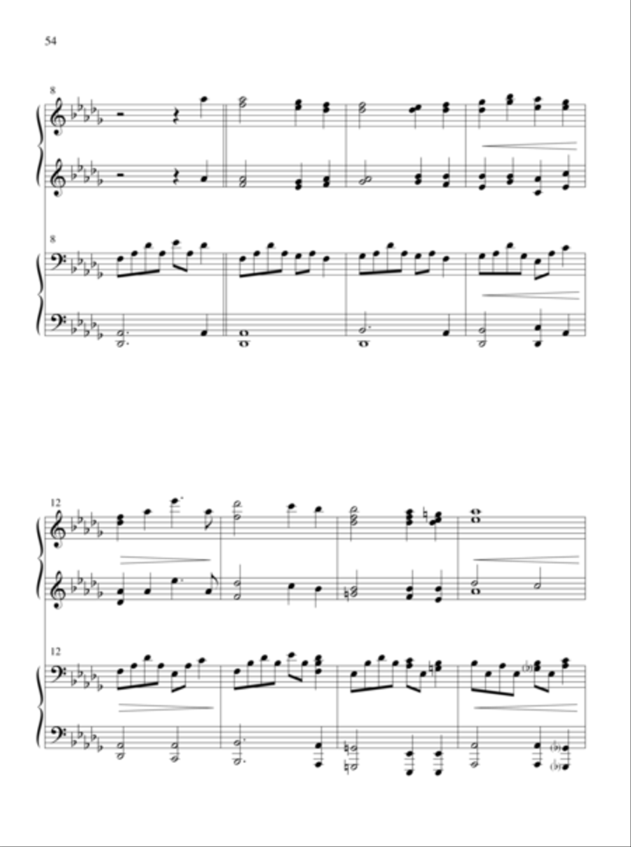 The Glories of My God and King Piano Duet scores gallery preview page 30
