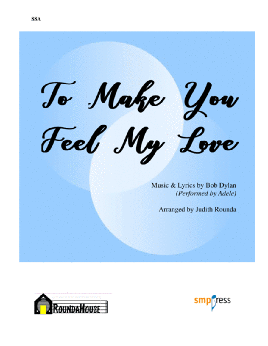 Make You Feel My Love SSA scores gallery preview page 1