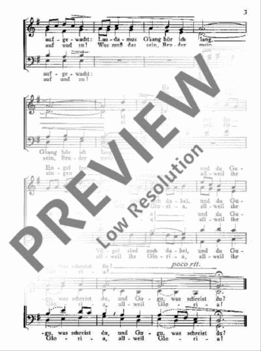 Zwei Weihnachtslieder 4-Part scores gallery preview page 3