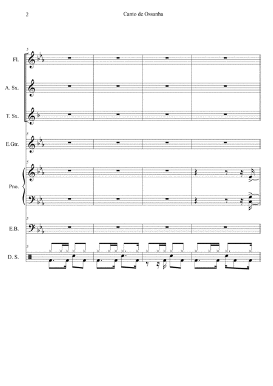 Canto De Ossanha Canto De Ossanha Small Ensemble scores gallery preview page 2
