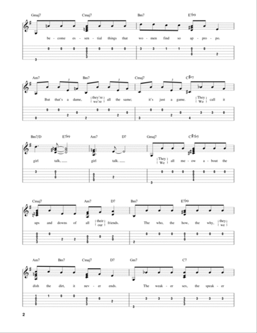 Girl Talk Girl Talk Electric Guitar scores gallery preview page 2