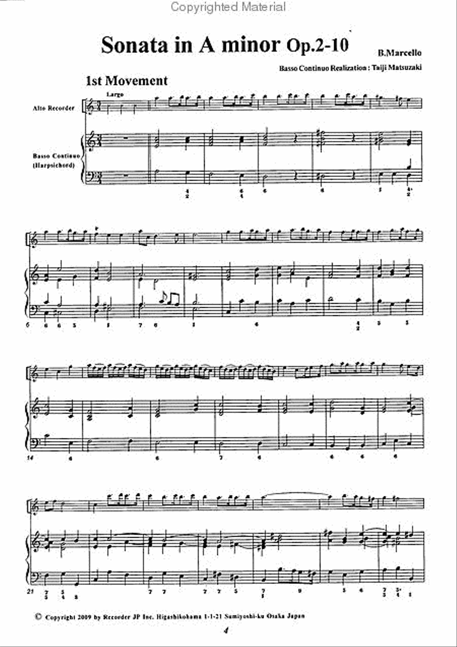 Sonatas, Vol. 4 Alto Recorder scores gallery preview page 3