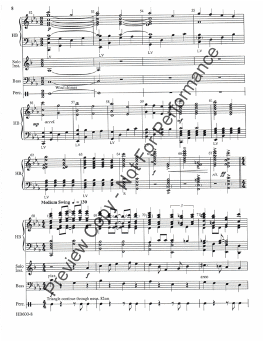 Greensleeves Rhapsody - full score Handbell Choir scores gallery preview page 7