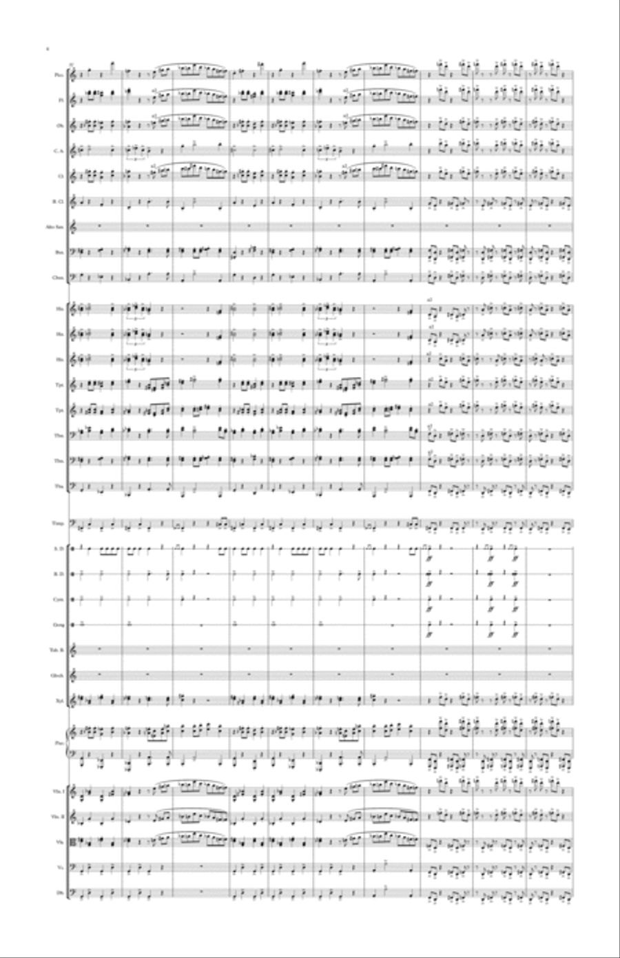 Symphony No.29 (Transformation) Score and parts Large Ensemble scores gallery preview page 4