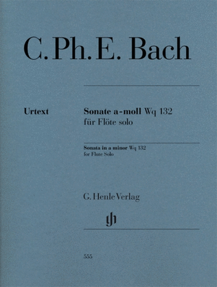 Book cover for Cpe Bach - Sonata A Minor Wq 132 Flute Solo