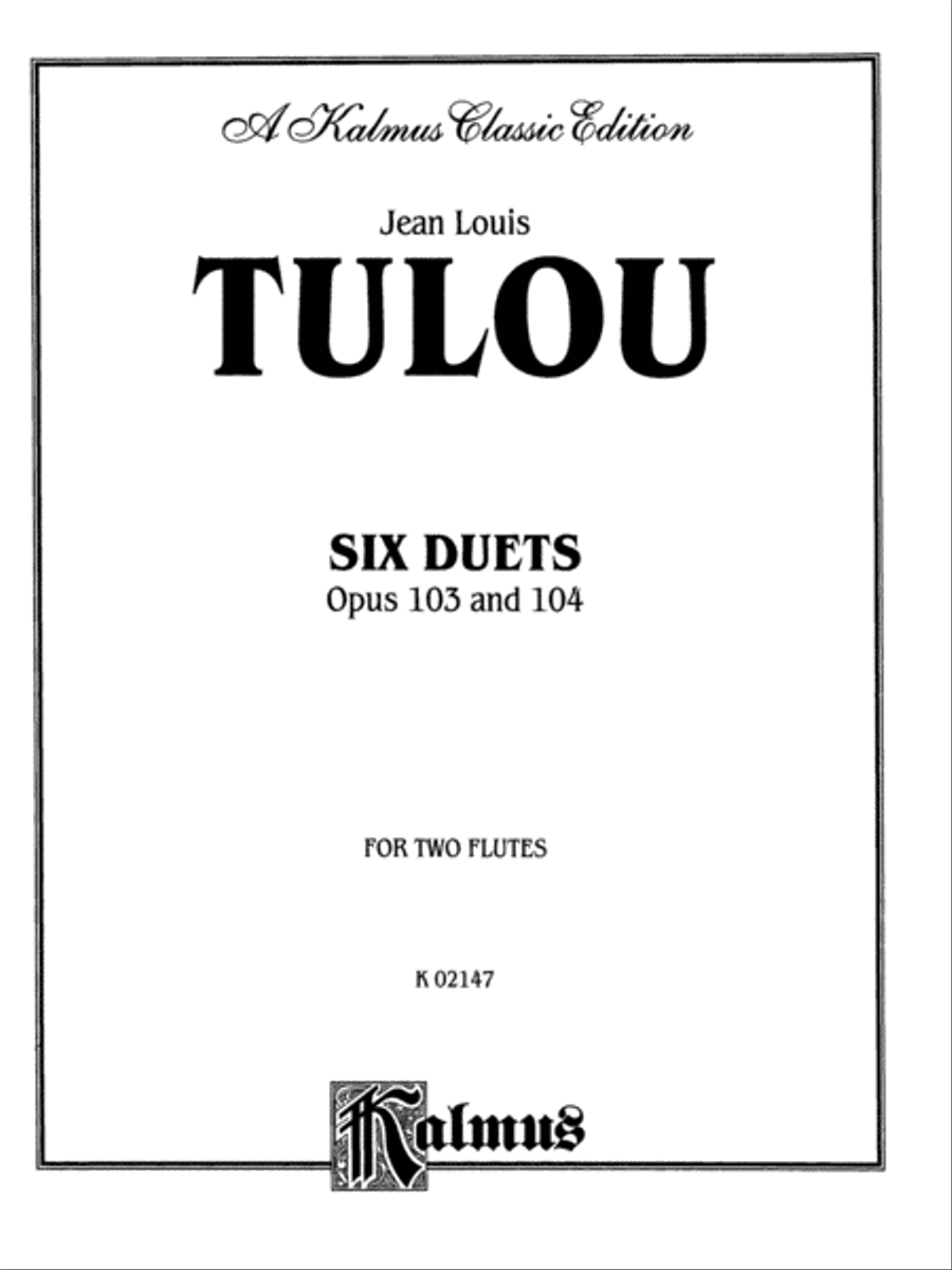 Six Duets, Op. 103 and 104 Flute Duet scores gallery preview page 2