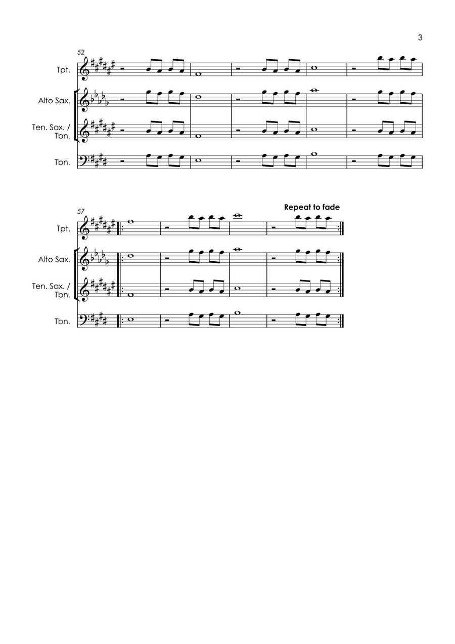In The Midnight Hour Tenor Saxophone scores gallery preview page 5
