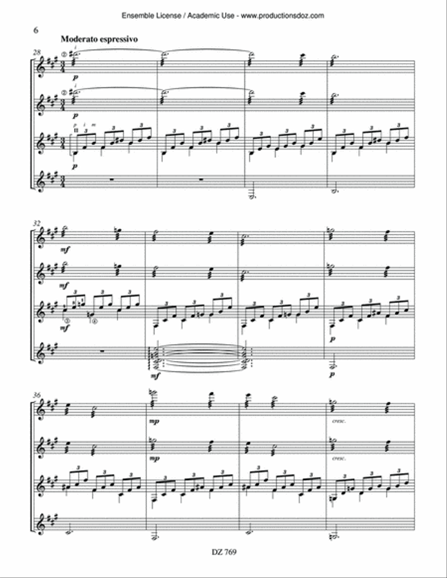 El pez de oro Guitar Ensemble scores gallery preview page 6