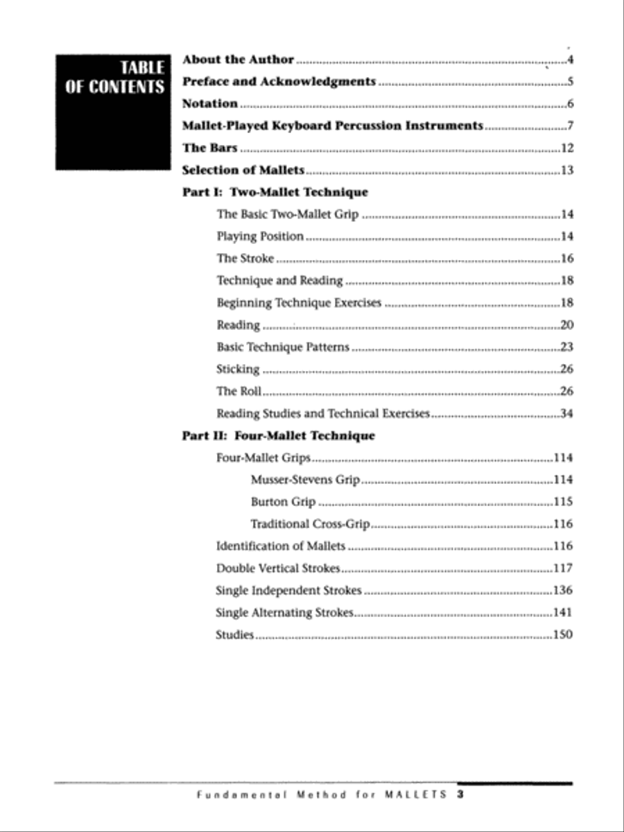 Fundamental Method for Mallets, Book 1