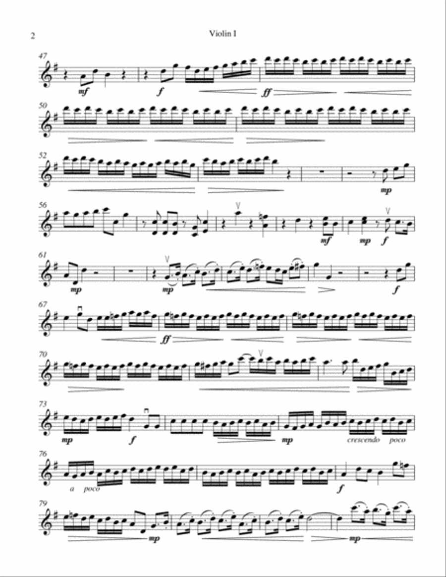 For Unto Us A Child Is Born from Messiah String Quartet scores gallery preview page 2