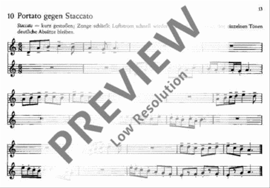 Die kleine Übung Soprano Recorder scores gallery preview page 14