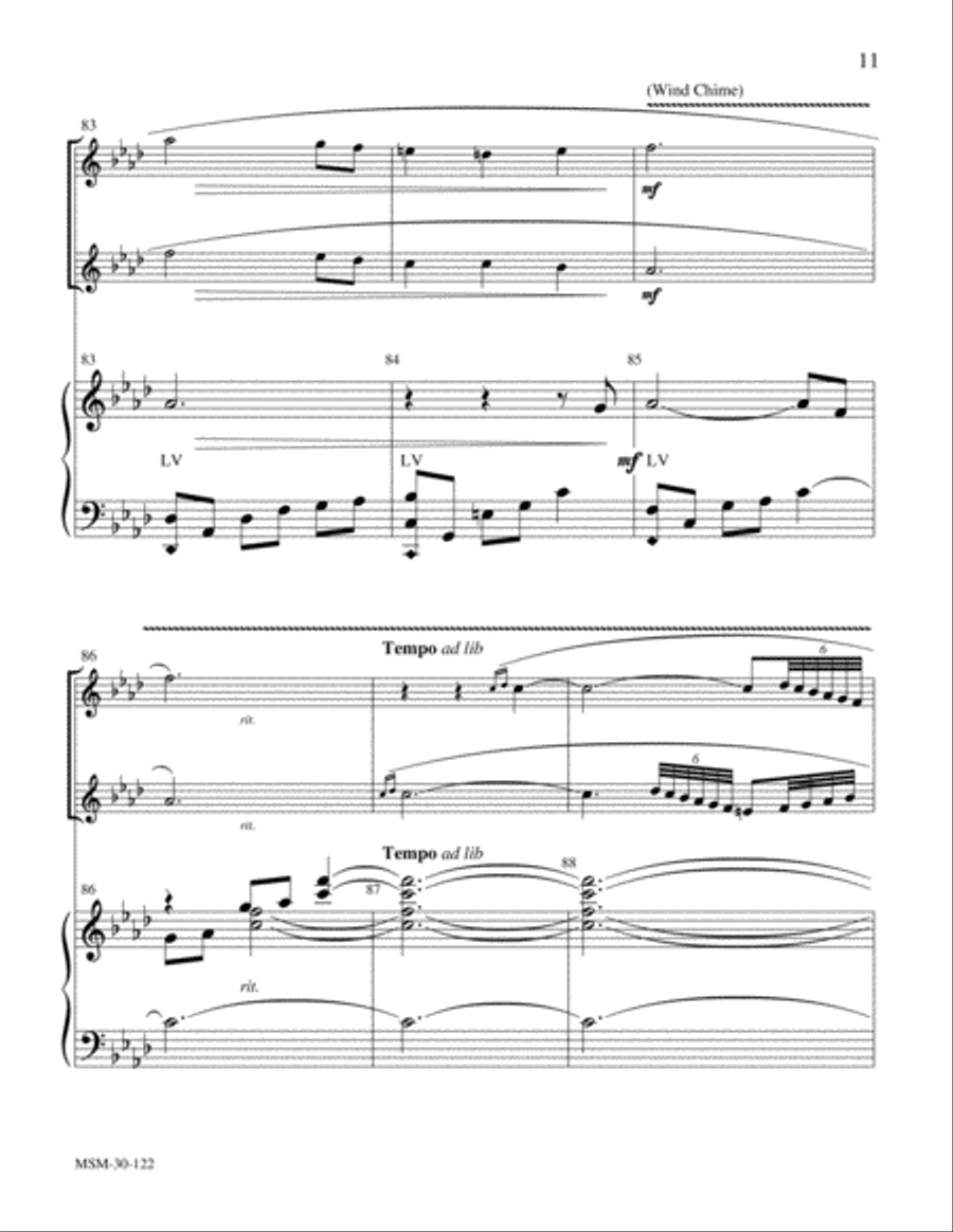 Greensleeves Handbell Choir scores gallery preview page 6