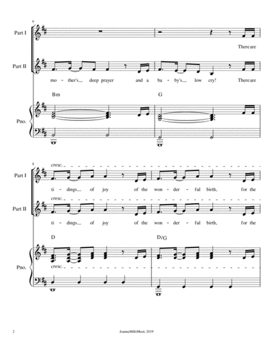 The Manger of Bethlehem (For 2-part Choir) image number null