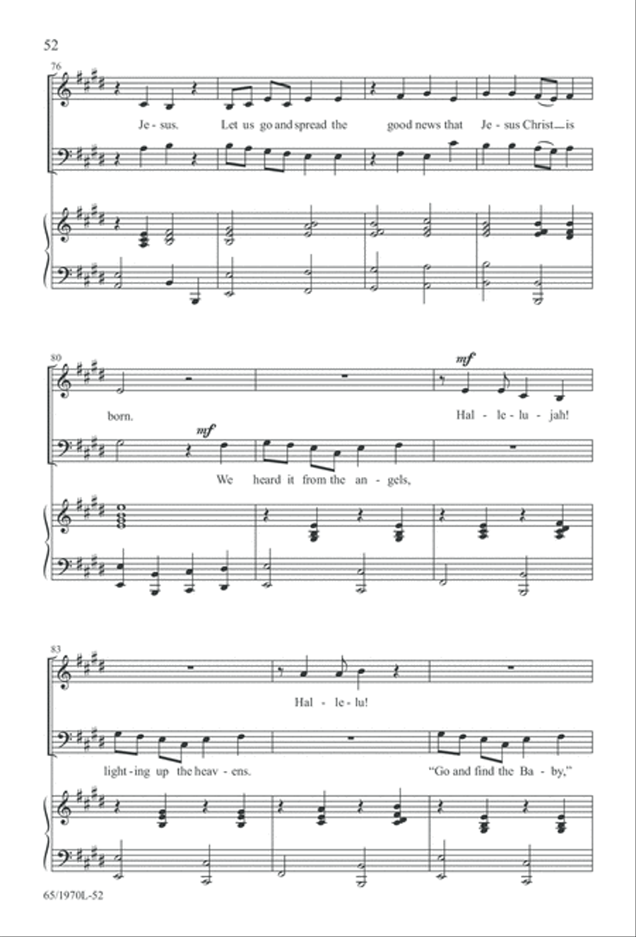 A Great and Mighty Wonder 4-Part scores gallery preview page 53