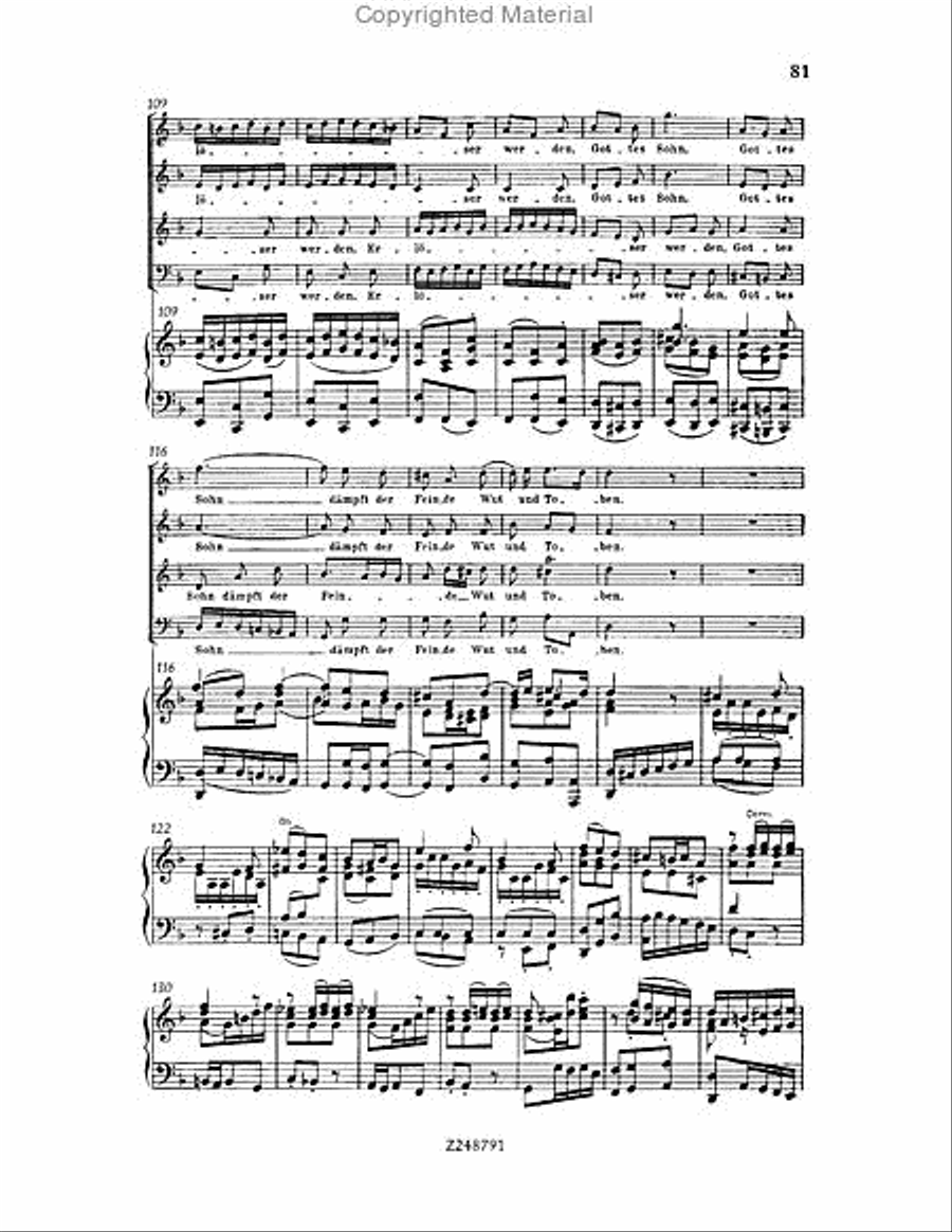 Christmas Oratorio, BWV 248 Choir scores gallery preview page 80