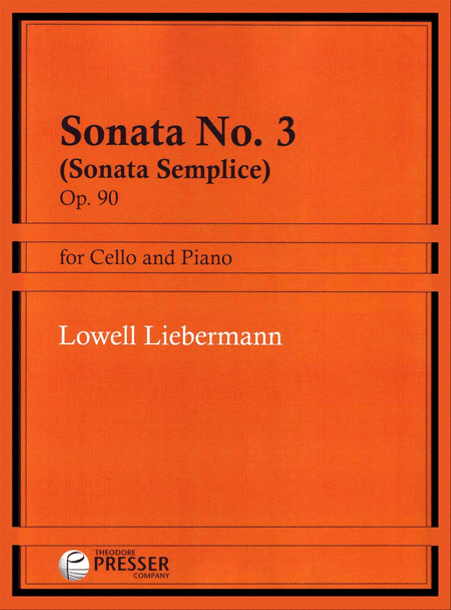 Sonata No. 3 (Sonata Semplice) Chamber Music scores gallery preview page 1
