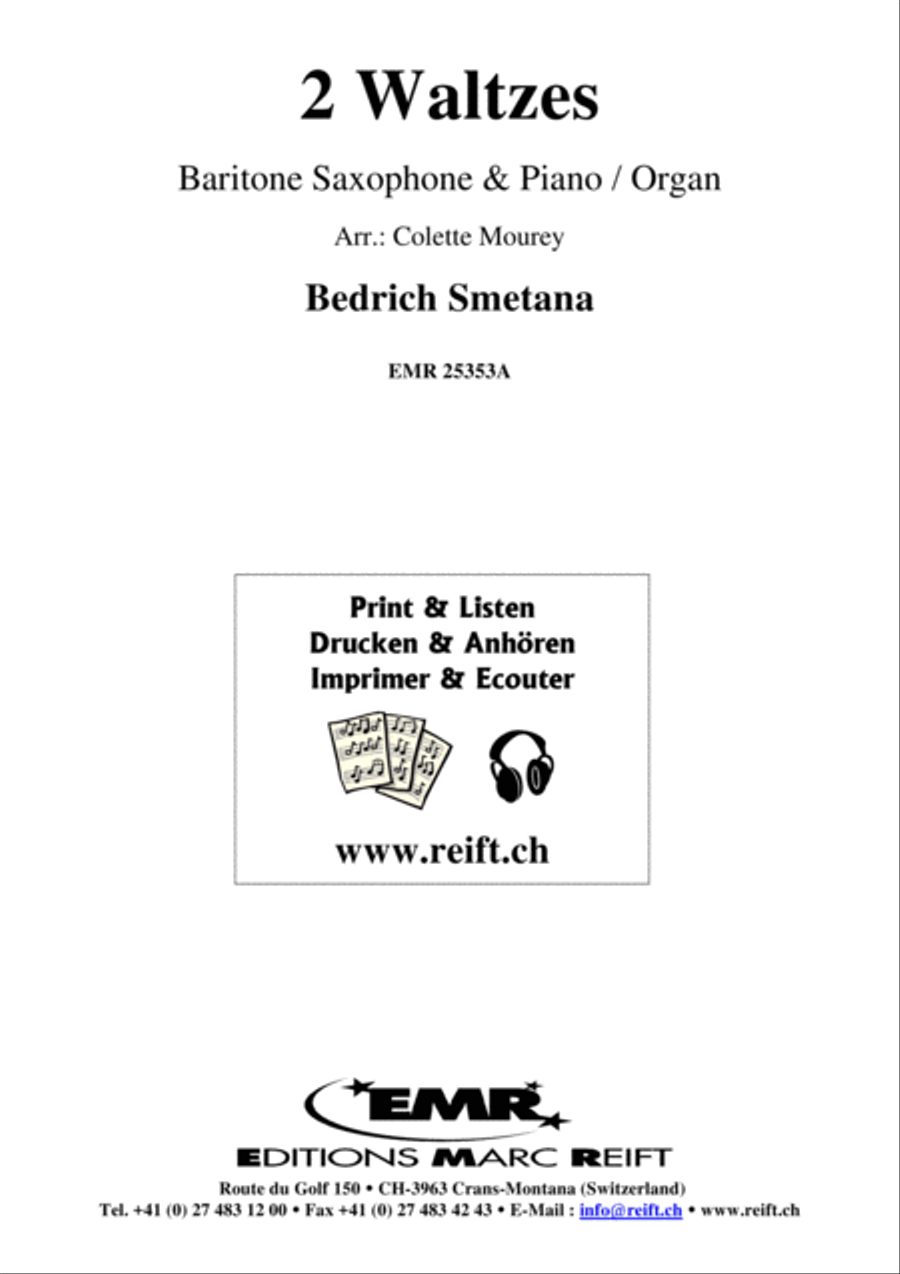 2 Waltzes Baritone Saxophone scores gallery preview page 2