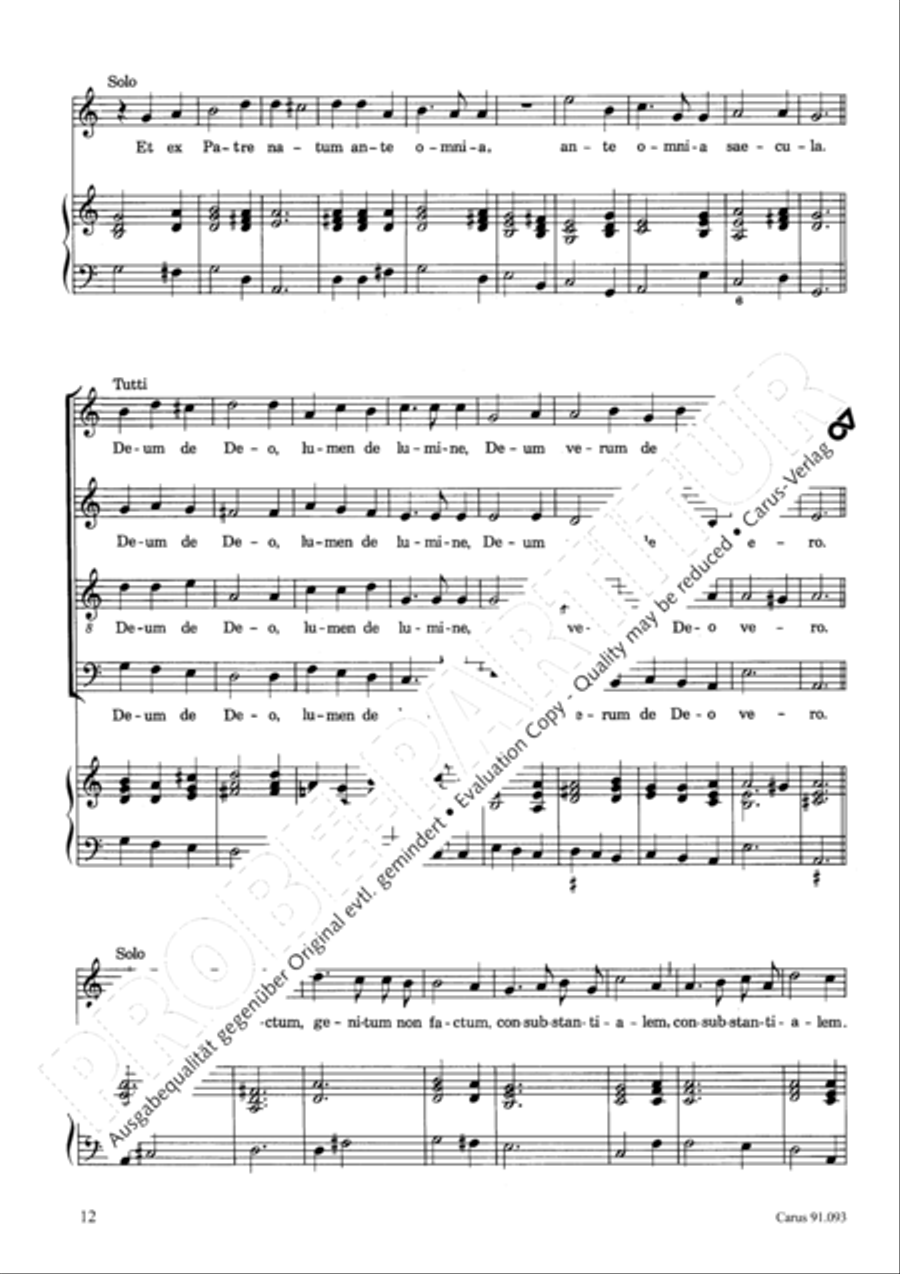 Missa brevis 4-Part scores gallery preview page 15