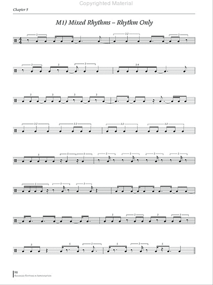 Advanced Rhythms in Improvisation Collection / Songbook scores gallery preview page 11