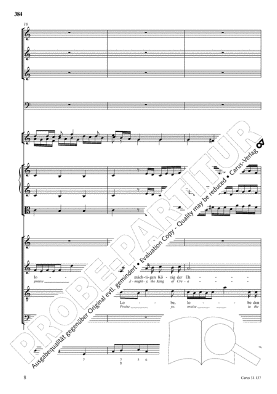The Complete Sacred Vocal Works (Das geistliche Vokalwerk) Voice scores gallery preview page 385