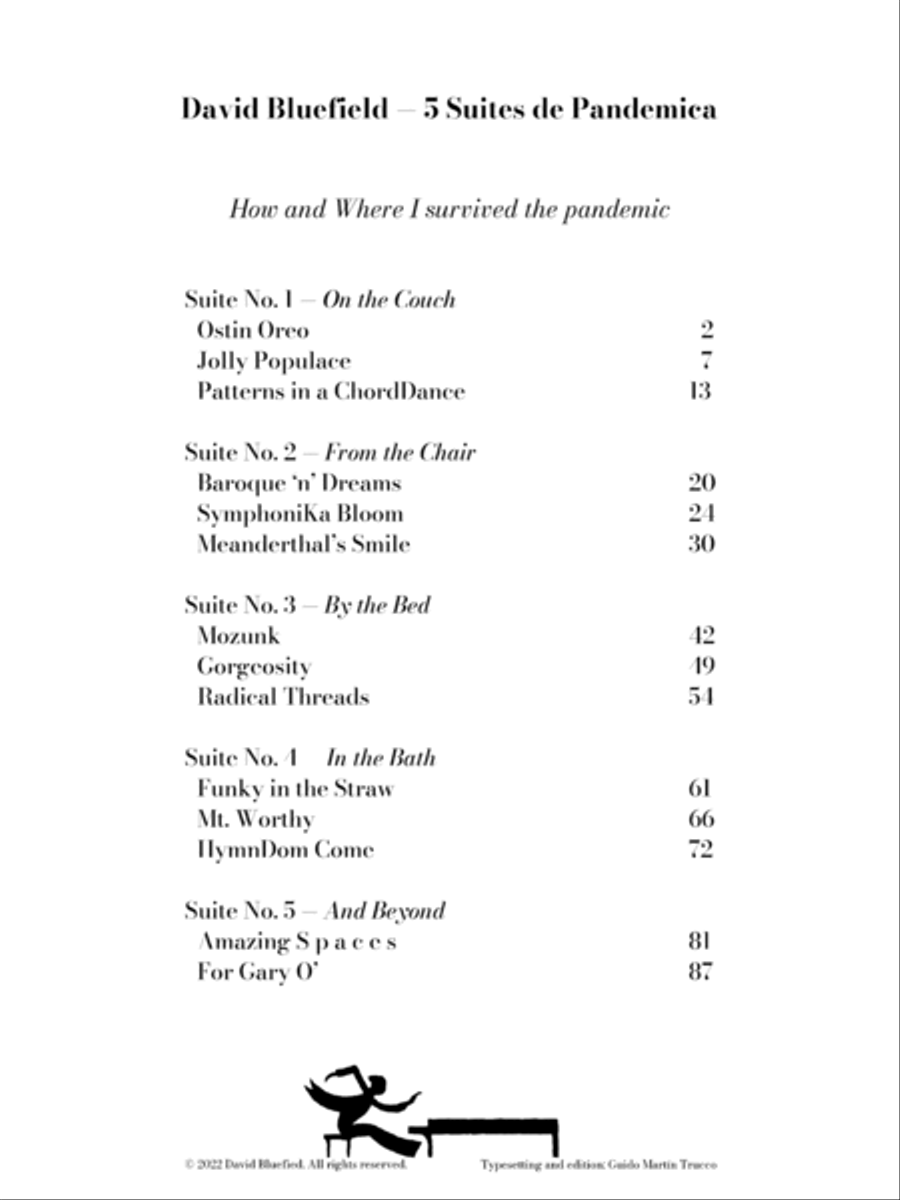 5 Suites de Pandemica for Solo Piano Piano Solo scores gallery preview page 3