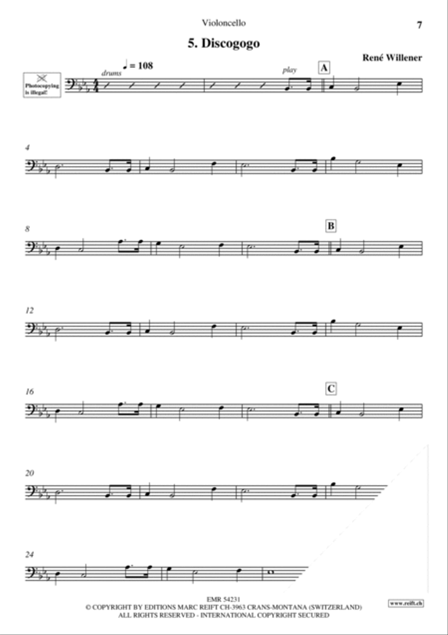 Happy Birthday Cello scores gallery preview page 7