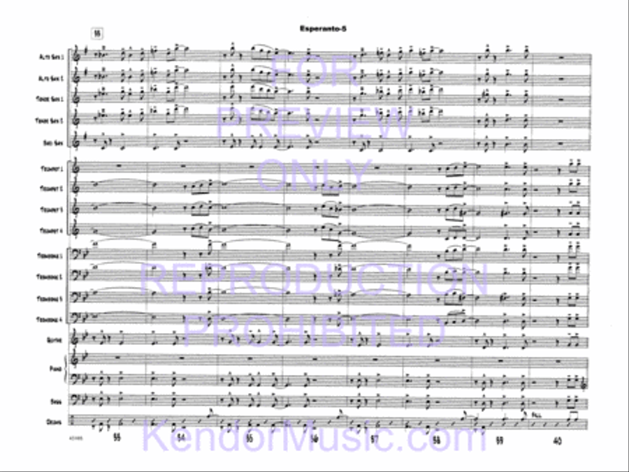 Esperanto Esperanto Jazz Ensemble scores gallery preview page 8