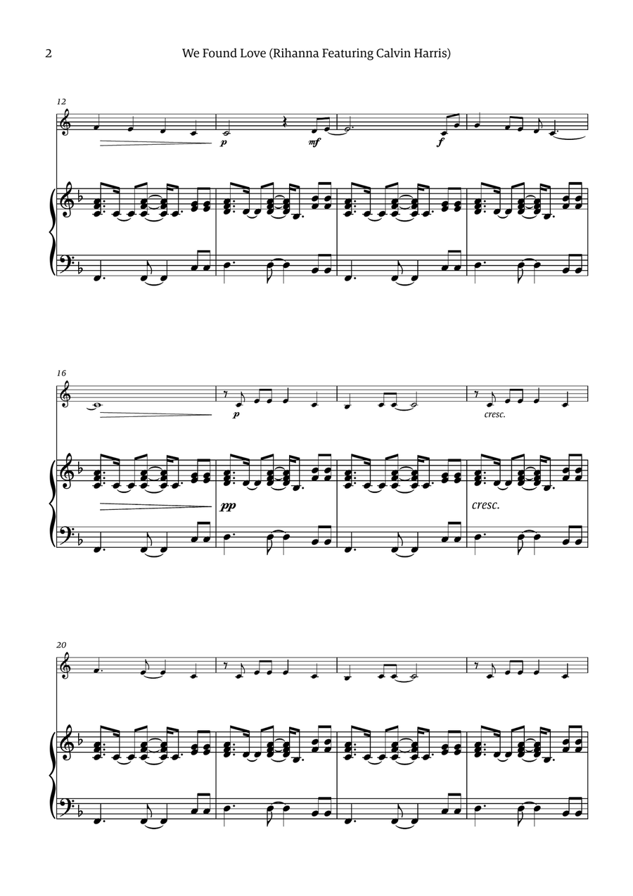 We Found Love Horn scores gallery preview page 2