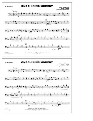 Book cover for One Shining Moment - 2nd Trombone